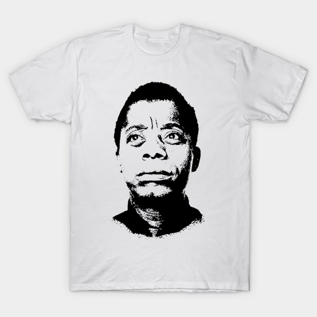 James Baldwin Portrait Pop Art T-Shirt by phatvo